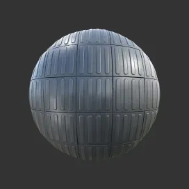 City street pavement tactile lines